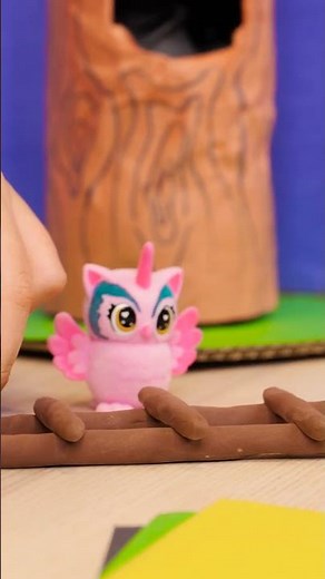 DIY Tree House Ladder from Clay! 🪜 #shorts