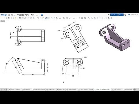 Learn Onshape - Project 11 - Angle Bracket