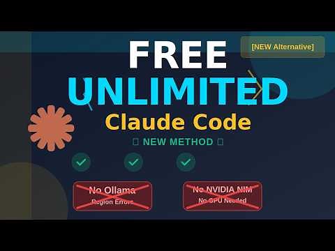 FREE UNLIMITED Claude Code (No NVIDIA NIM, No Ollama!) [NEW Alternative]