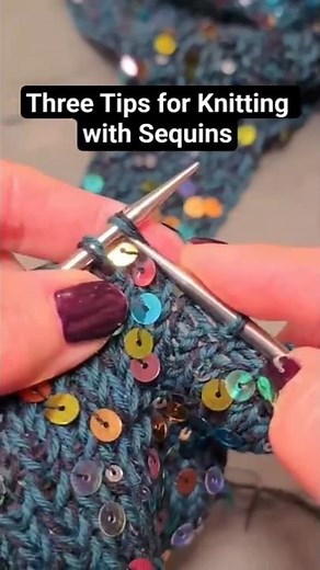 Three Easy Tips for Knitting with Sequins in my Blingola Kits!