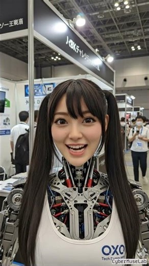 This Robot Girl Looks and Acts Just Like a Human! #shorts #humanoid #robotics