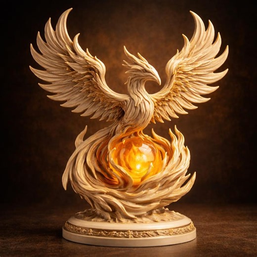 Phoenix of Eternal Flame STL – Luxury Mythical Sculpture, 3D Printable Fire Phoenix Statue, Elegant Fantasy Home Decor - Etsy Canada