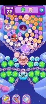 Angry Birds Dream Blast Level 65 gameplay | Hidden Birds and Peach tile collectable #angrybirds