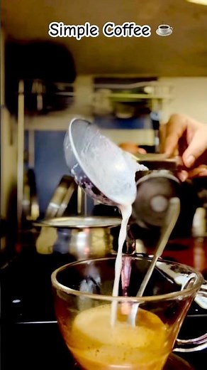 Simple Coffee Making ☕ | Easy & Quick Homemade Coffee Recipe #Shorts