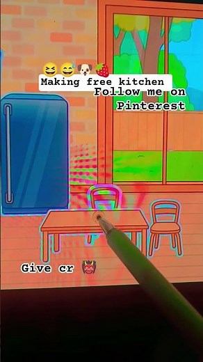 Making a FREE kitchen in Toca 🍓✨ (no money used)