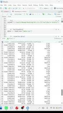 arrange code in R Studio