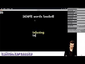 TYPING GAME FROM SCRATCH - CS50 on Twitch, EP. 25