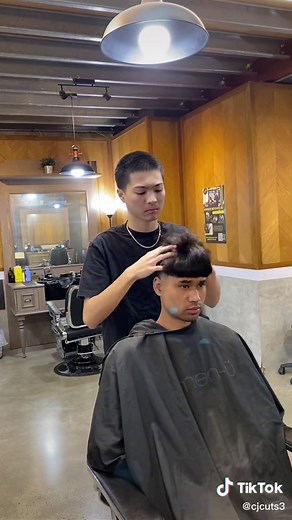 Skin Fade with Box Out Fringe Haircut