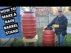 How to build a rain barrel stand #5