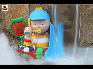 Caillou's Bath Time with You in the Pool | Toys Academy