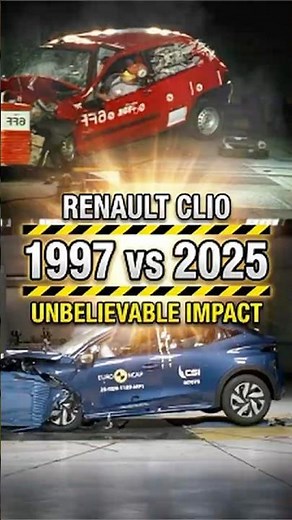 OLD vs NEW Renault Clio — 1997 vs 2025 Crash Test | SHOCKING Evolution