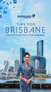 1.2K reactions | Enjoy our new flights to Brisbane, starting 29 November 2025, from INR 52,999 all-in return. | Malaysia Airlines | Facebook