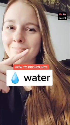 1.9K reactions · 97 shares | *HOW TO PRONOUNCE "WATER" with an American/Canadian Accent. / accent DM me TOP TIPS if you want my FREE guide to efficient & effective accent reduction #americanaccenttraining #accentcoach | Learn English With Jess | Facebook
