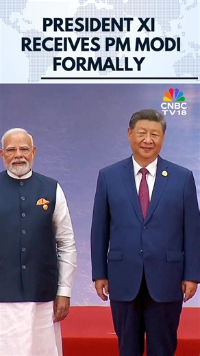 1.1M views · 10K reactions | SCO Summit 2025 | Prime Minister Narendra Modi formally received by Chinese President Xi Jinping. #Watch #Modi #XiJinping #ModiInChina #India #China #SCOSummit #CNBCTV18Digital | CNBC-TV18 | Facebook