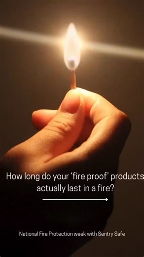 Did you know?  A small flame can turn life-threatening in under 2 minutes  Homes can reach 1,100°F during a fire—hot enough to destroy paper, electronics, and hard drives in seconds. That’s why SentrySafe fireproof safes are built to protect against extreme heat for up to 1 hour at 1,700°F—keeping what matters most safe when every second counts. #FireSafety #FirePreventionWeek #HomeProtection #SentrySafe | SentrySafe | Facebook