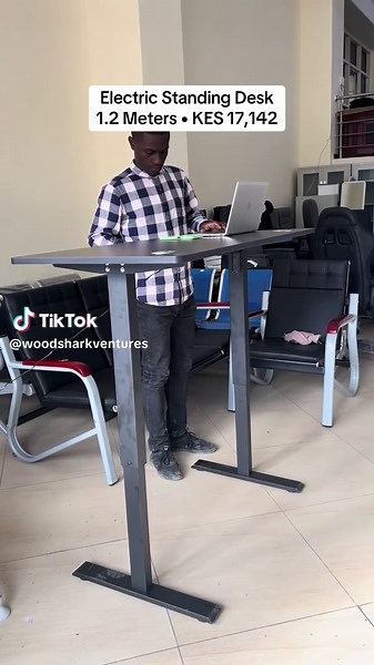 Upgrade your workspace with this 1.2-meter electric height-adjustable desk — perfect for productivity, posture, and a clean modern setup. Smooth lift, strong frame, and a premium finish, all for KES 17,142. Work smart. Work comfortably. #WoodsharkVentures #adjustabledesk #heightadjustabledesk #standingdesk #officedesk