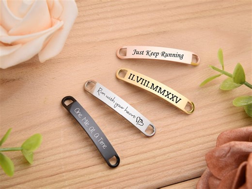 Personalized Shoe Tags, Custom Shoelaces Tags, Running Shoe Tags, Customized Shoe Tag,metal Shoe Lace Charm,cross Country Gift,marathon Gift - Etsy