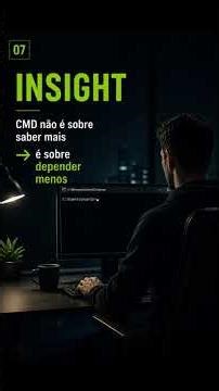 Você só usa CMD quando tudo dá errado