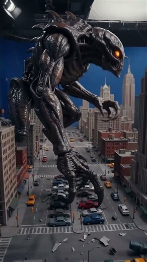 Alien Invasion of New York City | Hollywood Practical FX Test #shorts #behindthescenes #hollywood
