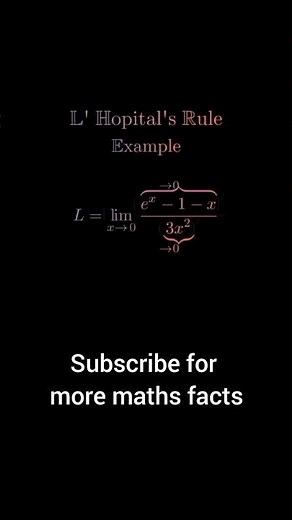 How to Solve Limit Problem with L ' hospital rule ? #maths #jee