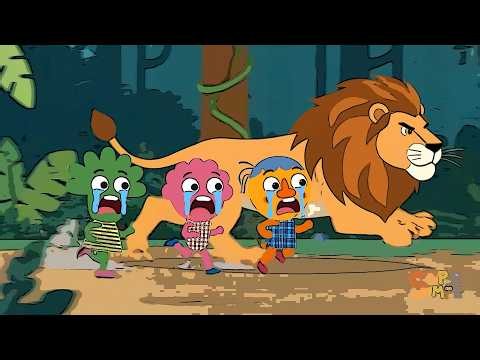 Noodle and Pals - Walking In the Jungle and Run Theres a Big Lion | Sponsored by: Gamavision Csupo