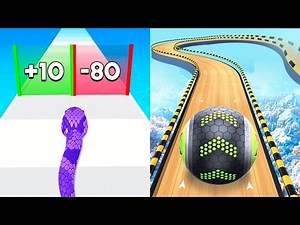 Snake Run Race vs Going Balls - MAX LEVEL Gameplay Walkthrough (Android,iOS) NEW UPDATE