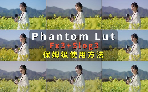 这组Lut太好用！FX3/A7S3/A7M4+Slog3的福音，保姆级Phantom Lut使用指南：FinalcutPro调色教程，FCP高级LUT应用