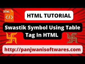 Mind Luster - Learn Draw Swastik Symbol Using Table Tag In HTML By Pankaj Panjwani