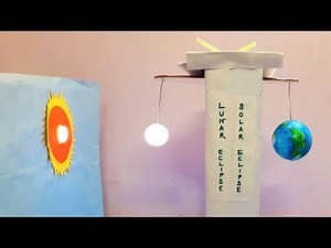 Solar & Lunar eclipse model for school project | how to make working model of Solar & Lunar Eclipse