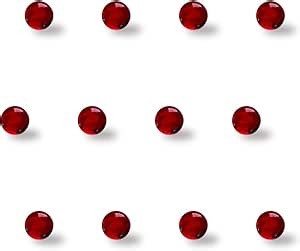 Amazon.com: Dipwand Ruby Pearl, 3mm Beads Balls - 12 Pack - 3mm OD Ruby Pearls for Heat Retention in Lab Experiment, Bracelets, Necklaces, and Crafts : Arts, Crafts & Sewing