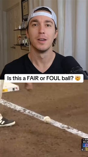 🚨OFFICIAL RULING FROM MLB🚨I reached out to MLB since there is a lot of confusion regarding this play:“In our Umpire Manual, here is the definition of a fair ball: FAIR BALL Definitions of Terms: When in contact with the ground, a ball must be in contact with fair territory and not merely over fair territory in order to be adjudged to be fair.”MLB acknowledged an error was made.