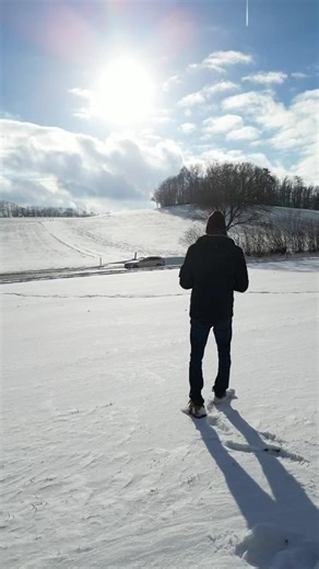 Snow ❄️ #interstellar #djimini3pro #germanytourism #odenwald #neunkitche