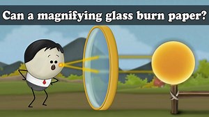 Watch how AumSum learns if a magnifying glass can burn paper!! | It's AumSum Time