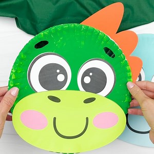 7.3K views · 185 reactions | 秊 Paper Plate Dinosaur Craft ✂️ Get the template on the blog | Simple Everyday Mom | Facebook