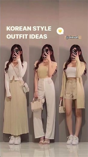 Korean Style Outfit Ideas ✨ #ootdguide #fashion #fashiontrends #outfit #outfitinspo #shorts #explore