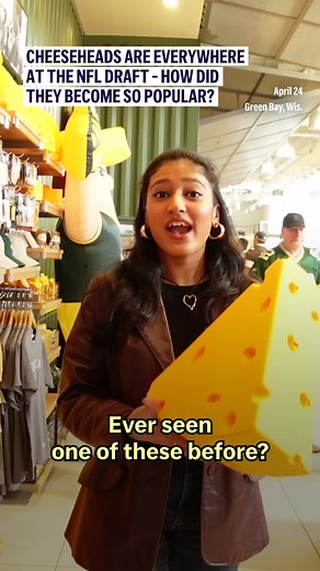 At the NFL draft, many fans were seen sporting cheeseheads. So, how did they become so popular? #sports #nfl #nfldraft