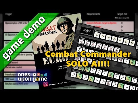 CC:BOT - Solo AI for Combat Commander || gameplay overview