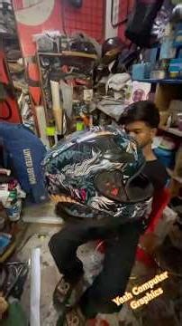 Helmets Wrap 3D Printing Graphics | Matt Black | Red White | 3 Helmet 😱