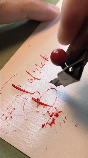 Patrick Bateman's business card #art #satisfying #calligraphy