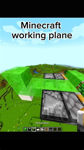 Minecraft Working Plane #shorts