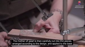 February Mountain Mother of Pearl Small Jewelry Box with mirror lid, Jewelry Storage Organizer for Earring, Necklace, Rings, Bracelet & Accessories