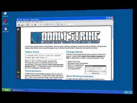Adobe PDF Embedded EXE Attack - Cobalt Strike
