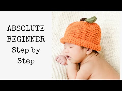 Crochet Baby Pumpkin Hat Tutorial
