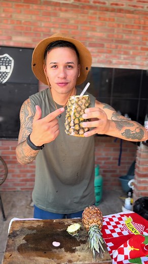 Deliciosa bebida de piña para fiestas