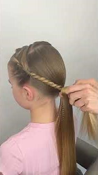 Simple kids school hairstyle!