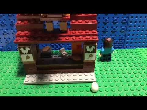 Lego Stop Motion - Minecraft - Lava chicken