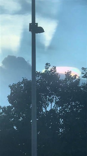 Cloud iridescence #nightclouds #rainbow #sky #clouds #iridescence