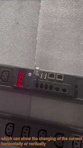 1.5U 6 Port C13 Smart PDU, Rack Mount Power Distribution Unit, 250V 16A, Aluminum Alloy Housing, Intelligent PDU for Server Rack