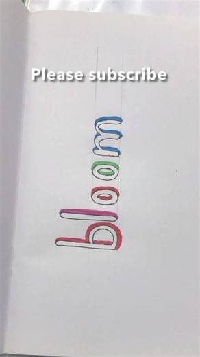 EasyColorShadowingTechnique#handwriting#calligraphy#drawing#art#handwritingstyles#handwritingwarmup