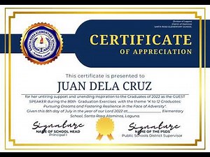 CERTIFICATE FOR THE GUEST SPEAKER || Graduation #certificatefortheguestspeaker #certificate